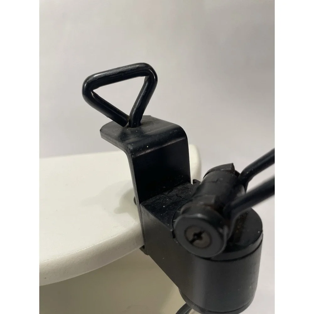 Vtg Ikea Articulating Desk Lamp With Clamp Black Halogen Working